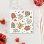 Serviette En Papier Fête de Noël Rétro avec Pull Ugly (En situation)