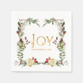 Serviette En Papier Fête de Noël Rustic Winterland (Devant)