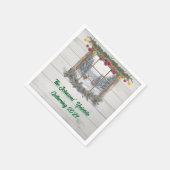 Serviette En Papier Fête de Noël rustique (Coin)