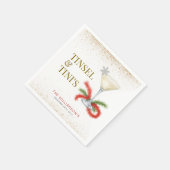 Serviette En Papier Fête de Noël Tinsel et Tinis (Coin)