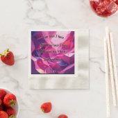 Serviette En Papier Fête de papier rose (En situation)