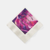 Serviette En Papier Fête de papier rose (Coin)