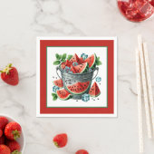 Serviette En Papier Fête de pastèque en été (En situation)