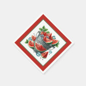 Serviette En Papier Fête de pastèque en été (Coin)