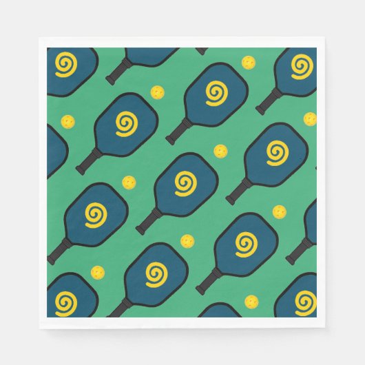 Serviette En Papier Fête de pickleball (Devant)