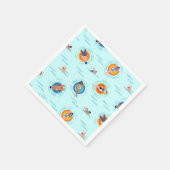 Serviette En Papier Fête de piscine d'été amusant au soleil (Coin)