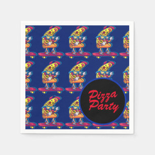 Serviette En Papier Fête de pizza Whimsical