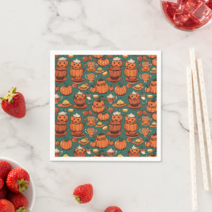 Serviette En Papier Fête de Pizzazz Éffrayante d'automne