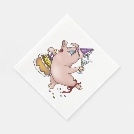 Serviette En Papier Fête de porc (Coin)