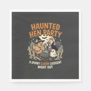 Serviette En Papier Fête de poule hantée d'Halloween