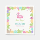 Serviette En Papier Fête de poules (Devant)