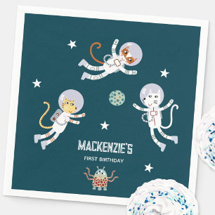 Serviette En Papier Fête de premier anniversaire personnalisée pour le
