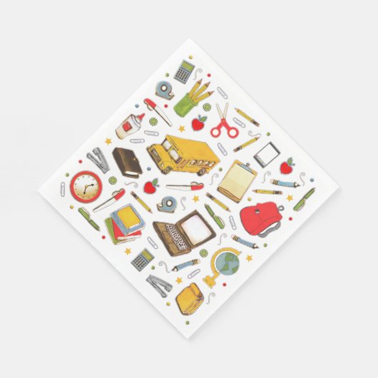 Serviette En Papier Fête de reconnaissance de l'enseignant (Coin)