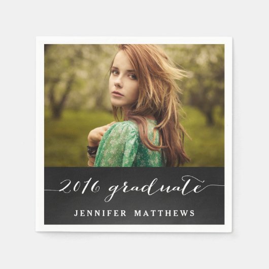 Serviette En Papier Fête de remise des diplômes 2016 de photo de (Devant)