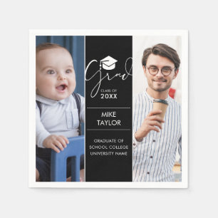 Serviette En Papier Fête de remise des diplômes moderne d'hier et d'au
