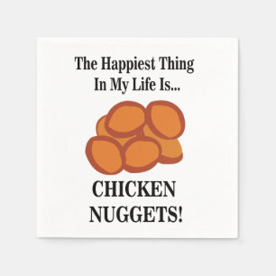 Serviette En Papier Fête de restauration rapide de nuggets de poulet