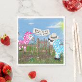 Serviette En Papier Fête de révélation du genre du bébé (En situation)