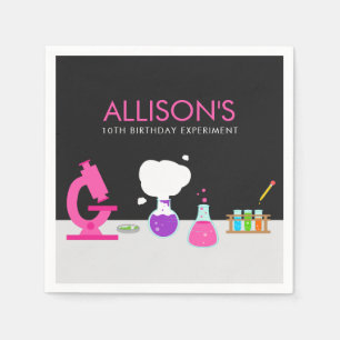 Serviette En Papier Fête de science girly