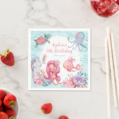 Serviette En Papier Fête de sirène magique (En situation)