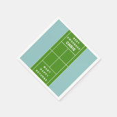 Serviette En Papier Fête de Tennis (Coin)