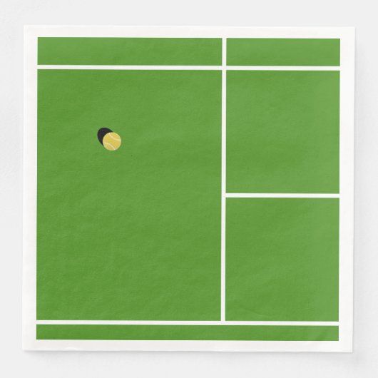 Serviette En Papier Fête de tennis créative (Devant)