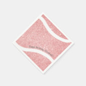 Serviette En Papier fête de tennis rose girly (Coin)