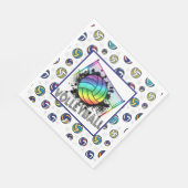 Serviette En Papier Fête de volley-ball (Coin)