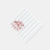 Serviette En Papier Fête d'ébullition d'écrevisses dessinée à la main (Coin)