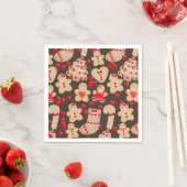 Serviette En Papier Fête d'échange de biscuits de Noël : biscuits au g (En situation)