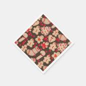 Serviette En Papier Fête d'échange de biscuits de Noël : biscuits au g (Coin)