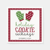 Serviette En Papier Fête d'échange de biscuits Noël Four Mitts (Devant)