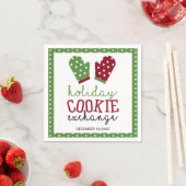 Serviette En Papier Fête d'échange de biscuits Noël Four Mitts (En situation)