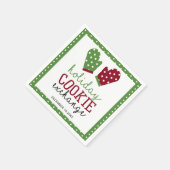 Serviette En Papier Fête d'échange de biscuits Noël Four Mitts (Coin)