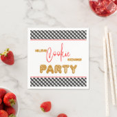 Serviette En Papier Fête d'échange de cookies de vacances Noël (En situation)