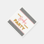 Serviette En Papier Fête d'échange de cookies de vacances Noël (Coin)