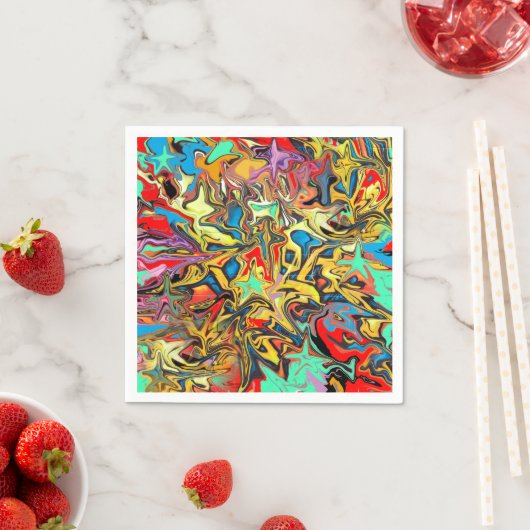 Serviette En Papier Fête d'enfants graffiti tendance (En situation)