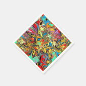 Serviette En Papier Fête d'enfants graffiti tendance (Coin)