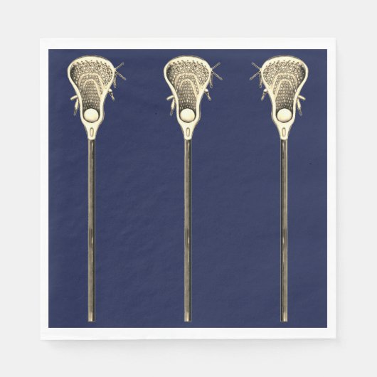 Serviette En Papier Fête d'équipe de crosse (Devant)