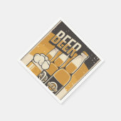 Serviette En Papier Fête des amateurs de bière rétro (Coin)