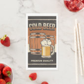 Serviette En Papier Fête des amateurs de bière rétro (En situation)