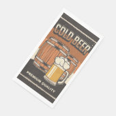Serviette En Papier Fête des amateurs de bière rétro (Coin)
