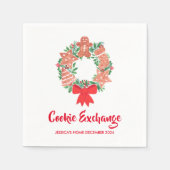 Serviette En Papier Fête des biscuits de Noël (Devant)