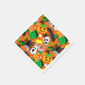 Serviette En Papier Fête des Candies Éffrayantes d'Halloween (Coin)