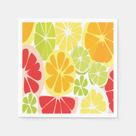 Serviette En Papier Fête des Fruits Citriques (Devant)
