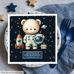 Serviette En Papier Fête des garçons de l'astronaute en peluche person