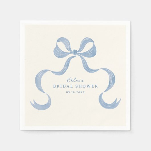 Serviette En Papier Fête des mariées à mâchoires bleu foncé (Devant)