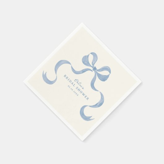 Serviette En Papier Fête des mariées à mâchoires bleu foncé (Coin)