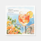 Serviette En Papier Fête des mariées Aperol Spritz Amalfi (Devant)