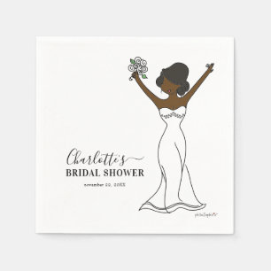 Serviette En Papier Fête des mariées Avatar personnalisable   Habille