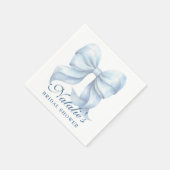 Serviette En Papier Fête des mariées Bleue Personnalisée Fancy (Coin)
